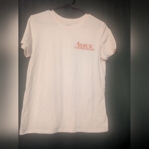 Disney White Short Sleeve Tee with Logo